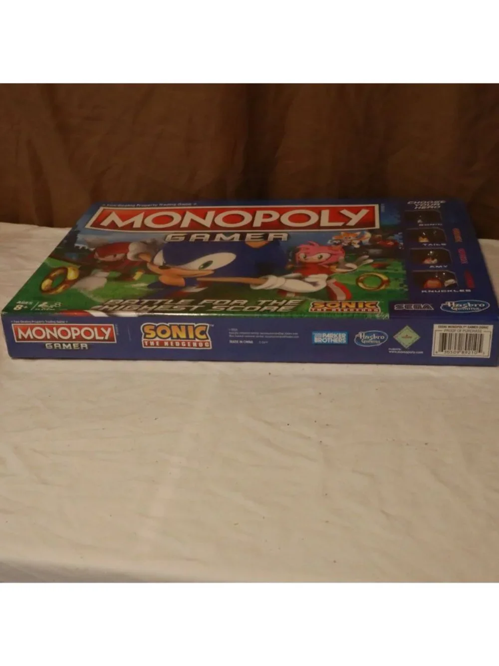 Monopoly Gamer Sonic the Hedgehog Board Game Battle For The Highest Score New